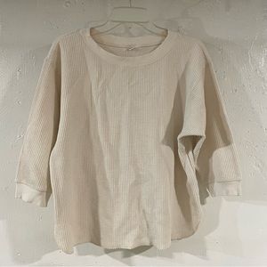 Uniqlo Waffle Knit Top